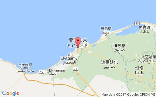 亚历山大港口地图