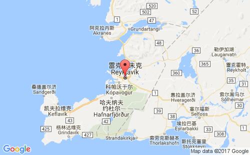 雷克雅未克港口地图